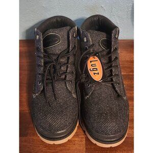 Lugz Mens Size 10.5 New Black Drifter Peacock Boots MDRPT 002